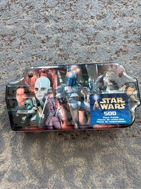 Star Wars Hasbro Jigsaw Puzzle Bounty Hunters 500-Piece Collectable Storage Tin
